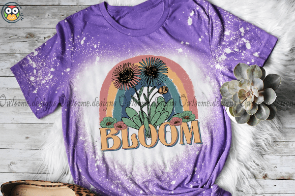 Retro Bloom T-shirt design