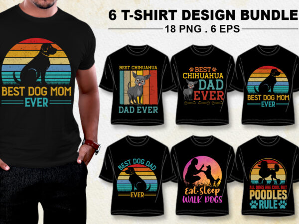 Dog lover t-shirt design bundle