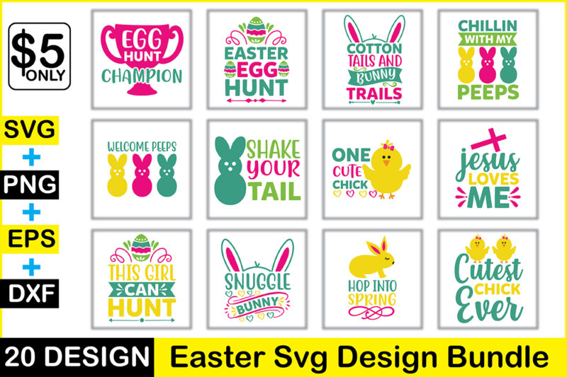 Easter Svg Design Bundle