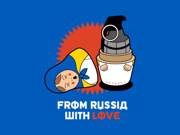 From russia with love t shirt graphic design