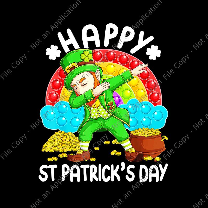 Happy St Patrick's Day Leprechaun Pop It Rainbow Fidget Png, Leprechaun ...