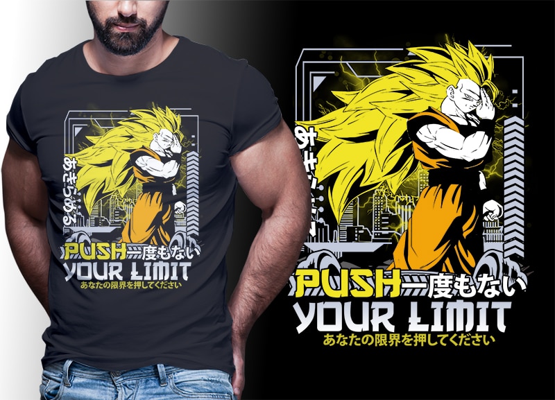 59 ANIME DRAGONBALL tshirt designs bundle