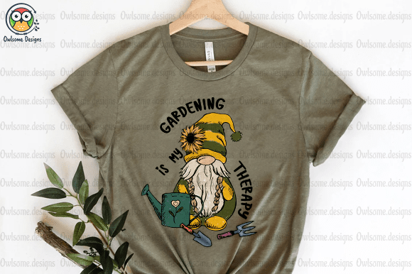 Gardening is My Therapy T-Shirt Design