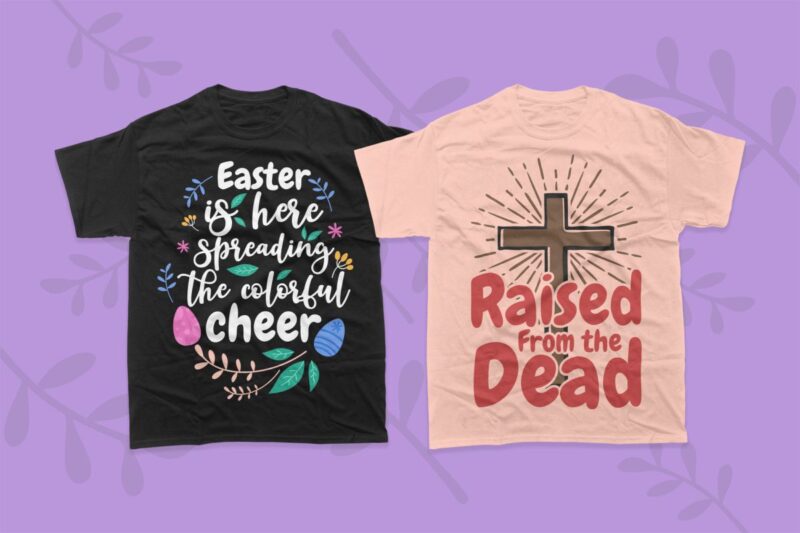 Happy Easter day t-shirt designs bundle, Cute Easter day vector, Easter day greetings