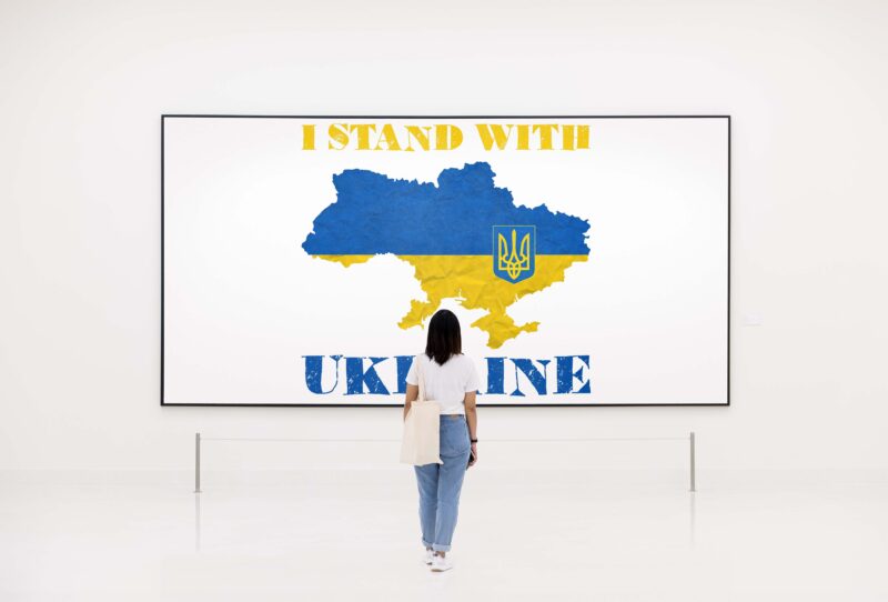 I Stand With Ukraine Land Tshirt Design