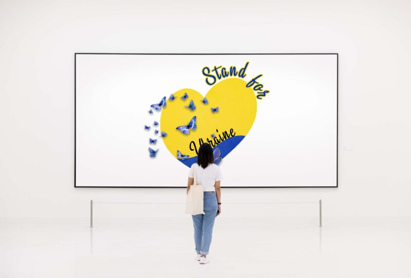 Stand For Ukraine Heart Tshirt Design