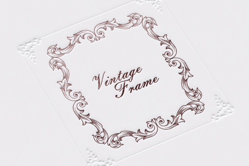 Luxury vintage frame flourish ornament