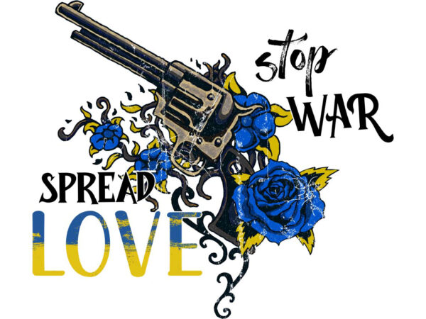 Stop war spear love tshirt design