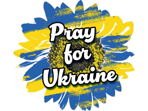 Pray for ukraine tshirt design