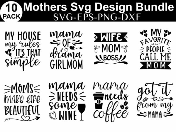 Mothers svg design bundle