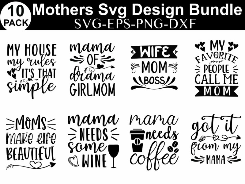 MOTHERS SVG DESIGN BUNDLE