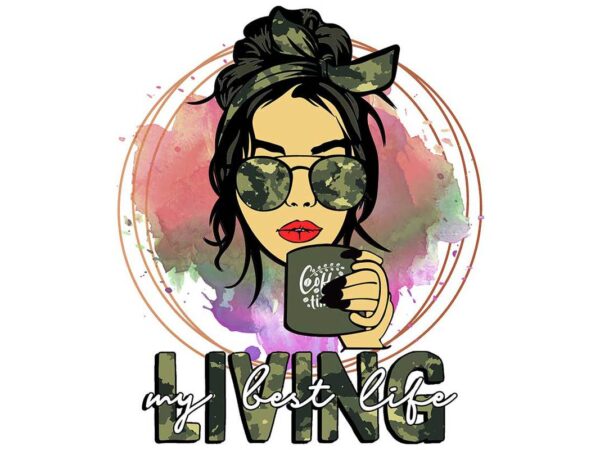 Army living my best life tshirt design