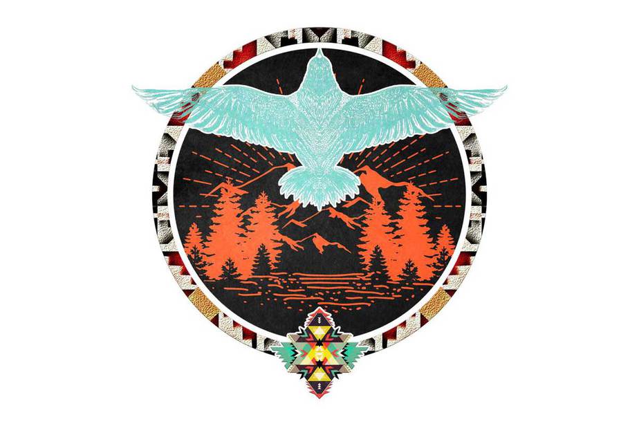 Retro Eagle And Wild Life Tshirt Design - Buy T-shirt Designs