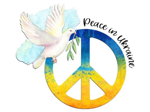 Peace in ukraine tshirt design