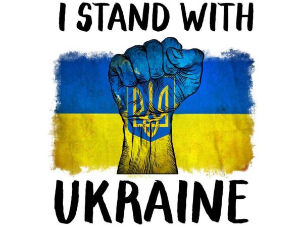 I stand with ukraine tshirt design