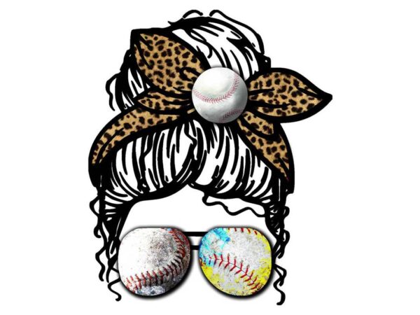 Leopard baseball softball tshirt design