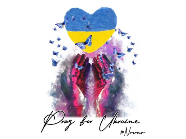 Pray for ukraine no war tshirt design