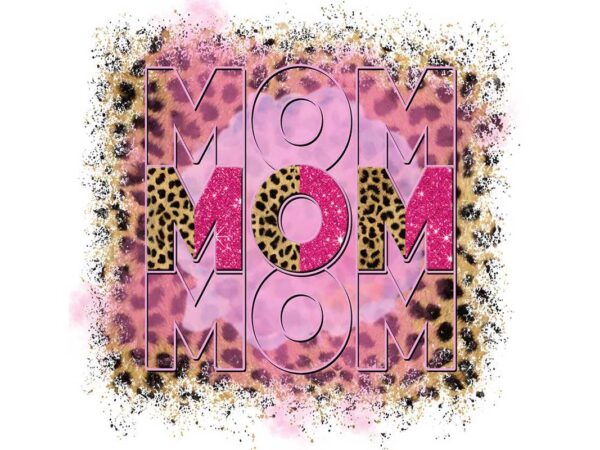 Leopard mom tshirt design