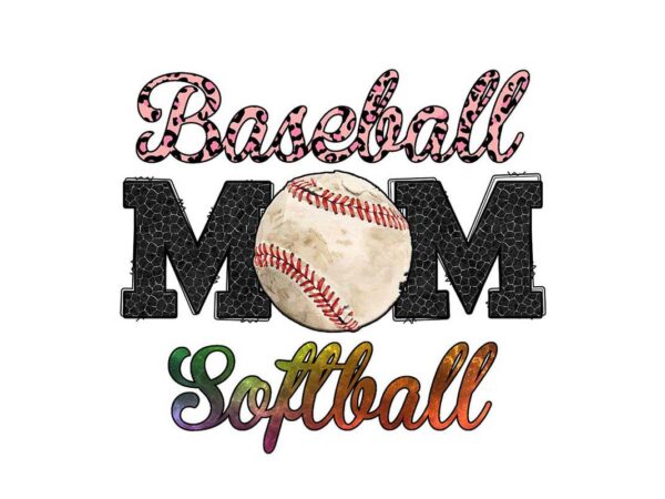 Baseball Mom PNG Image, Pink Leopard Retro Design, Sublimation Designs  Download, Transparent PNG