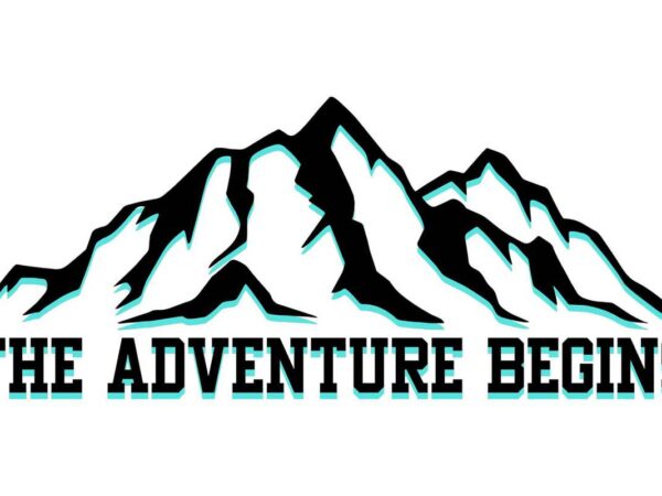 The adventure begins tshirt design