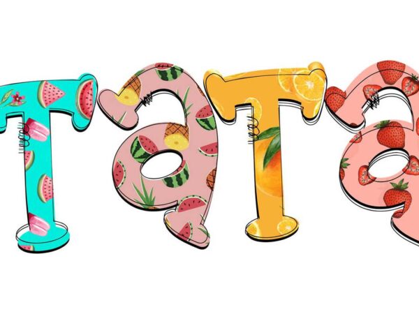 Tata fresh fruit pattern tshirt design