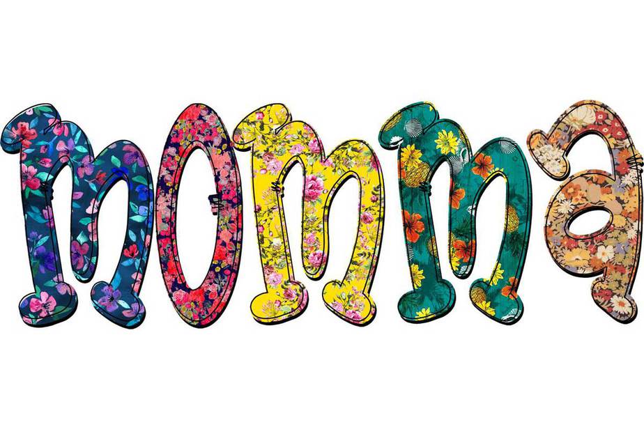 Momma Flower Pattern Tshirt Design - Buy t-shirt designs