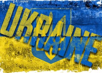 Ukraine Word Art Tshirt Design