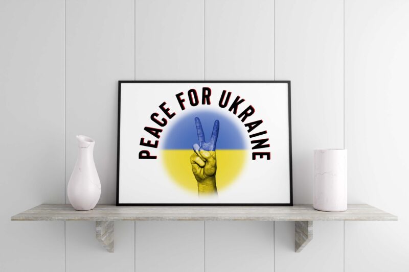 Peace For Ukraine Tshirt Design