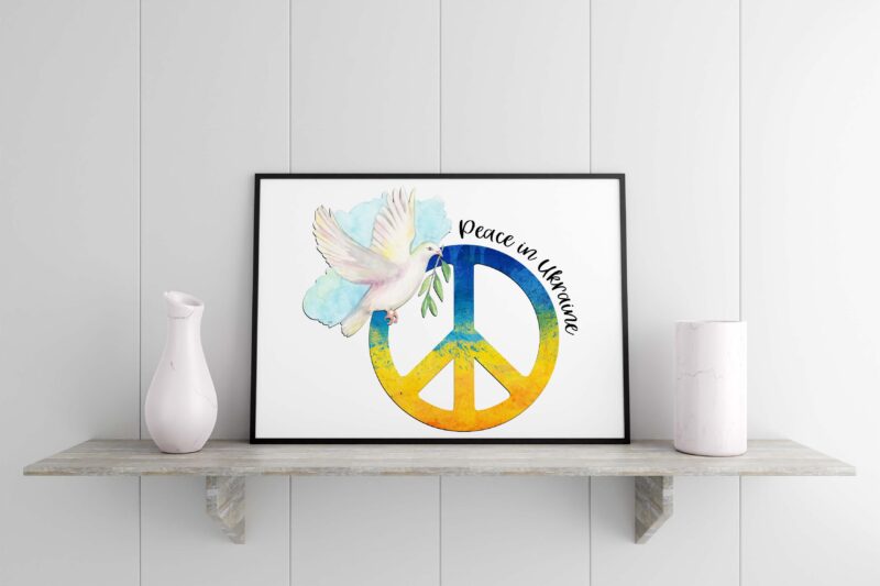 Peace In Ukraine Tshirt Design