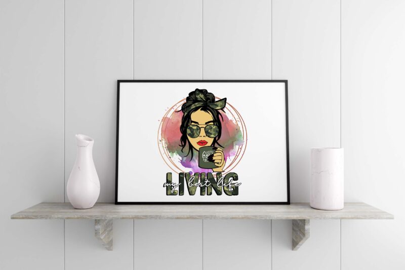 Army Living My Best Life Tshirt Design