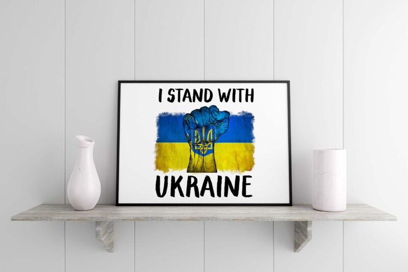 I Stand With Ukraine Tshirt Design