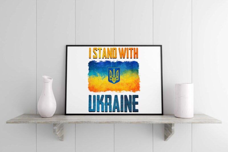 I Stand With Ukraine Tshirt Design