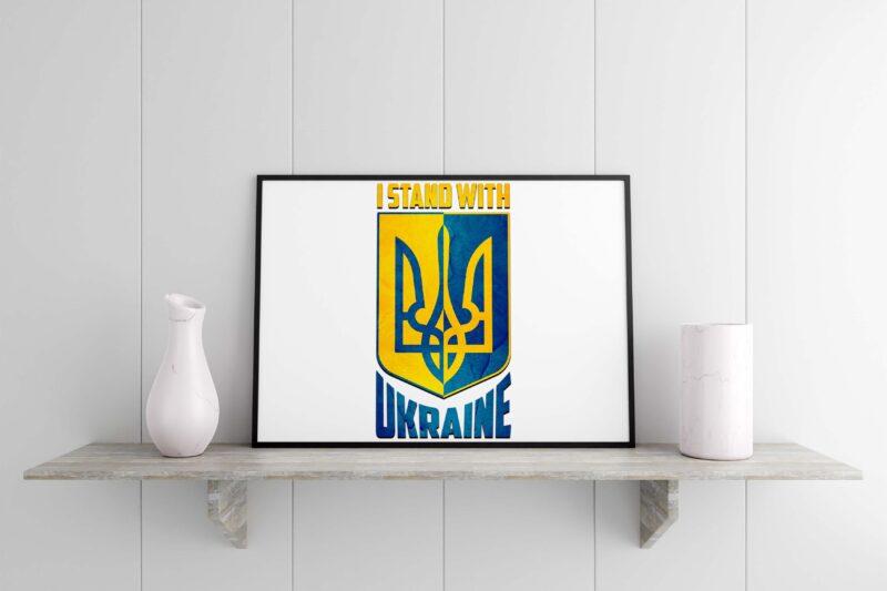 I Stand With Ukraine Tshirt Design