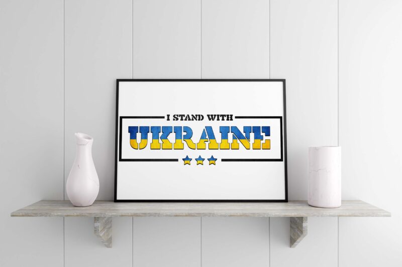 I Stand With Ukraine Tshirt Design