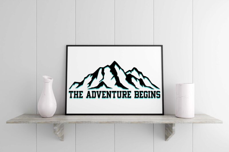 The Adventure Begins Tshirt Design