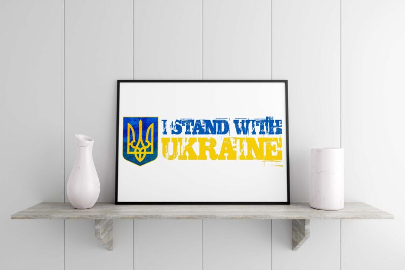 Sayings I Stand With Ukraine Tshirt Design