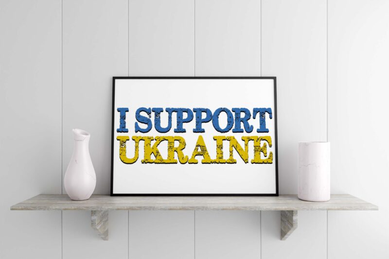 I Support Ukraine Tshirt Design