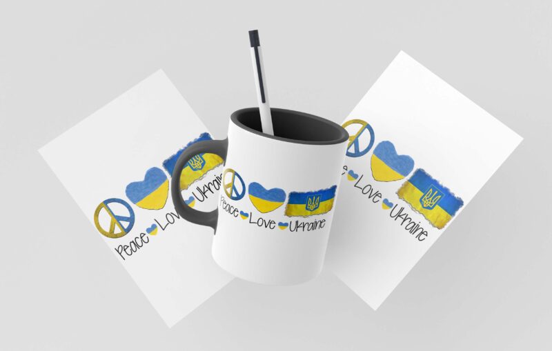 Peace Love Ukraine Tshirt Design