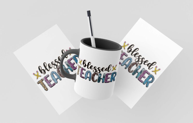 Leopard Blessed Teacher Tshirt Design