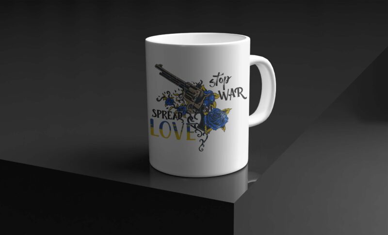 Stop War Spear Love Tshirt Design