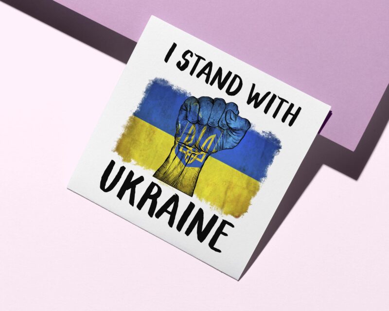 I Stand With Ukraine Tshirt Design