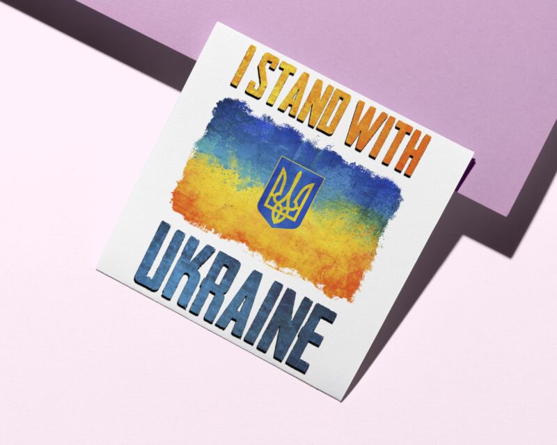 I Stand With Ukraine Tshirt Design