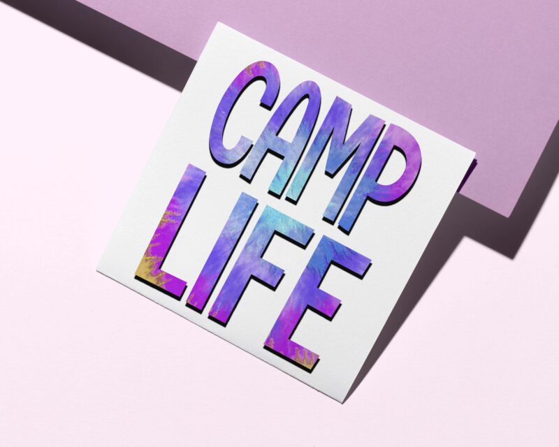 Camp Life Tshirt Design