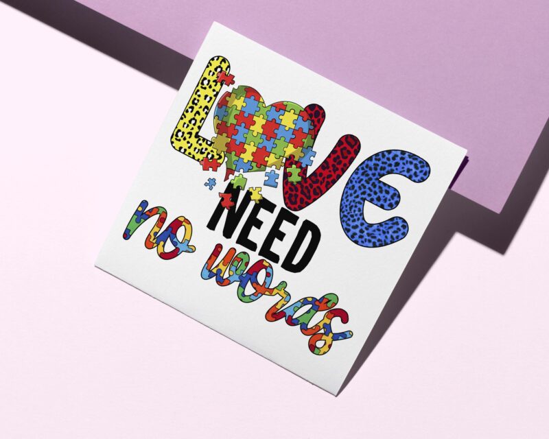 Love Need No Word Tshirt Design