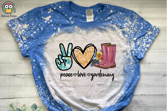 Peace Love Gardening T-Shirt Design
