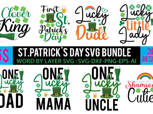 St Patrick's Day Quotes Svg Bundle, St .Patrick's t-shirt Bundle