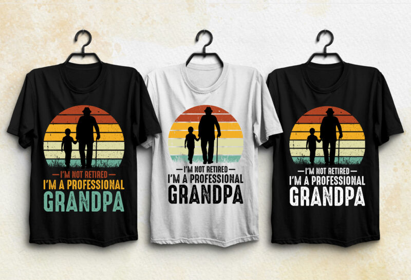 Retired Grandpa T-Shirt Design