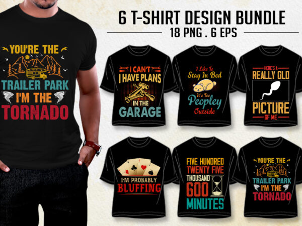 Retro vintage t-shirt design bundle