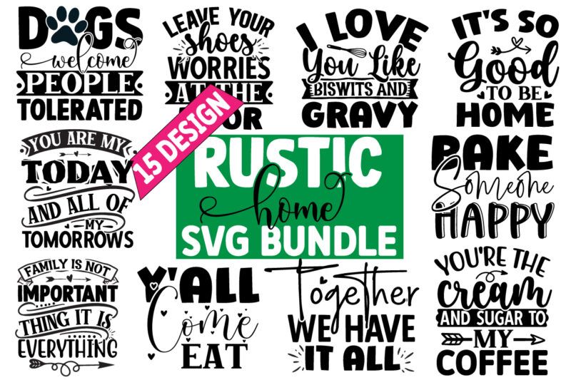 Home And Sign SVG Design Bundle