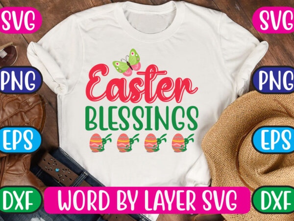 Easter blessings svg vector for t-shirt